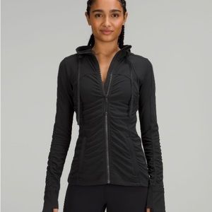 NULU HOODED DEFINE JACKET *RUCHED